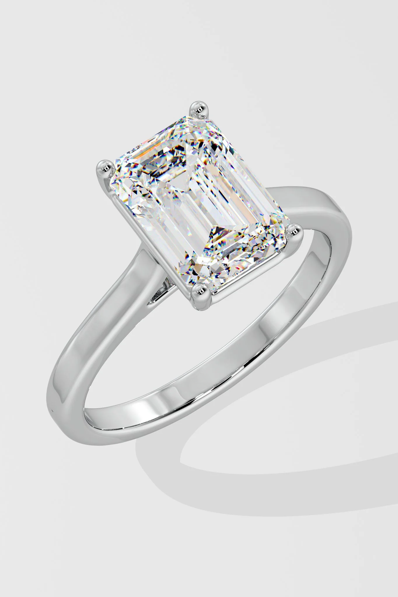 EMERALD SOLITAIRE RING