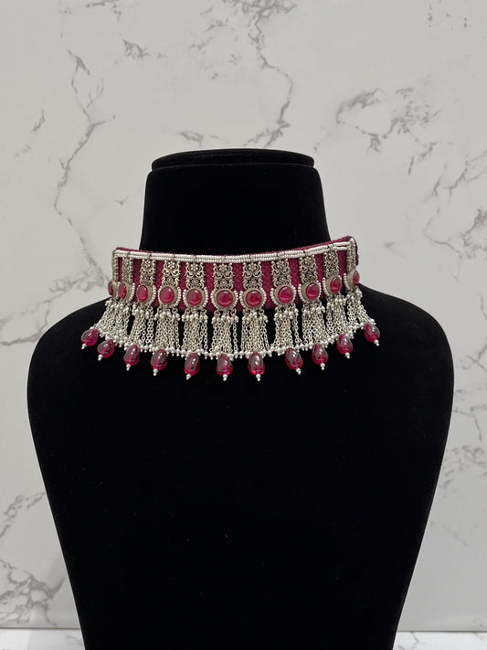 PINK CHOKER NECKLACE