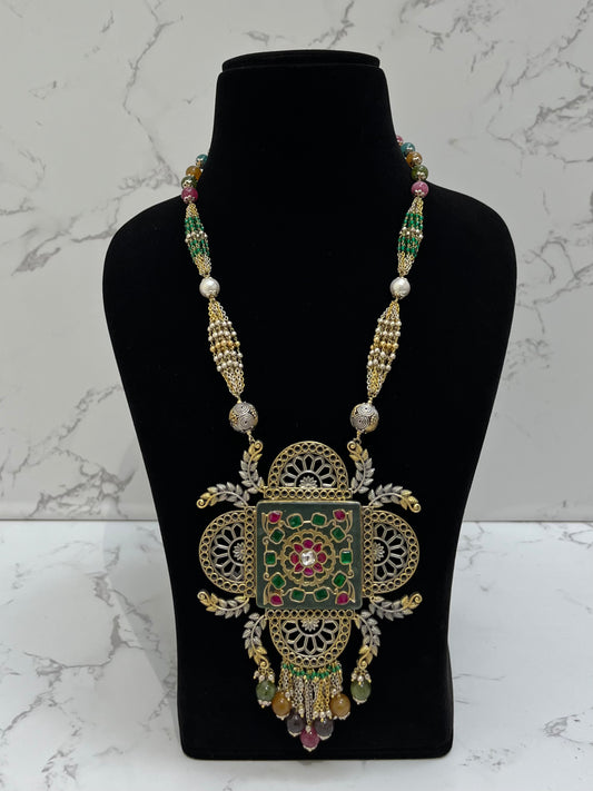 MEENAKARI TEMPLE NECKLACE