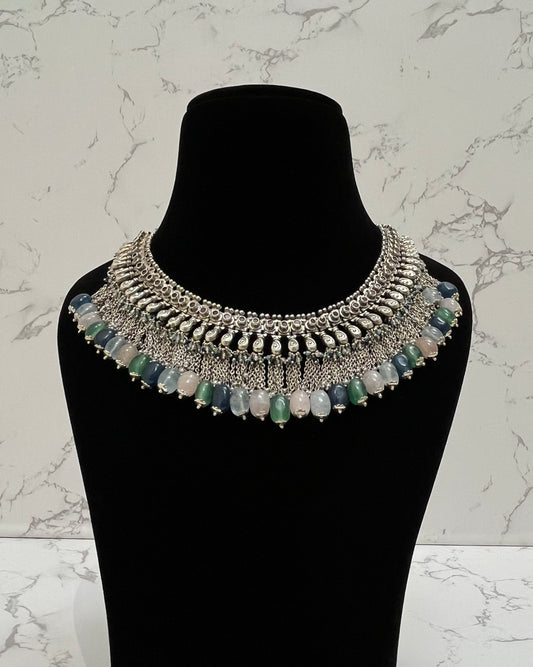 MULTICOLOUR STONE NECKLACE