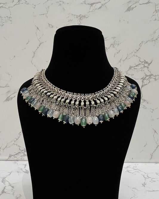 MULTICOLOUR STONE NECKLACE