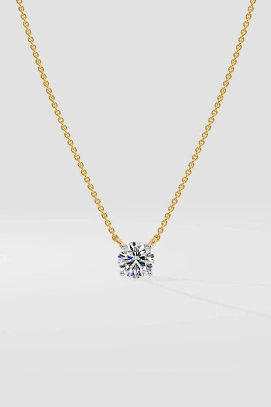 ROUND SOLITAIRE NECKLACE