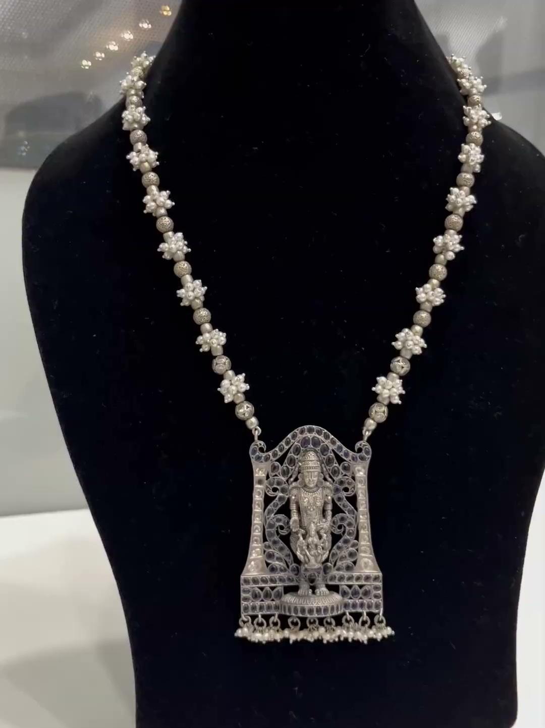 Temple Necklace, sterling silver