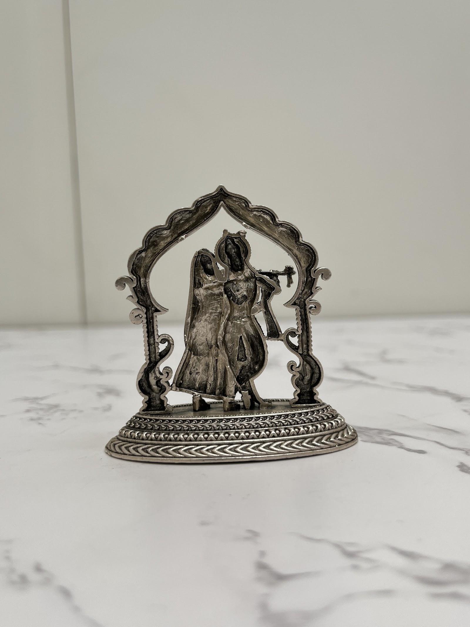 Silver Radha Krishna Idol · 31 g, sterling silver