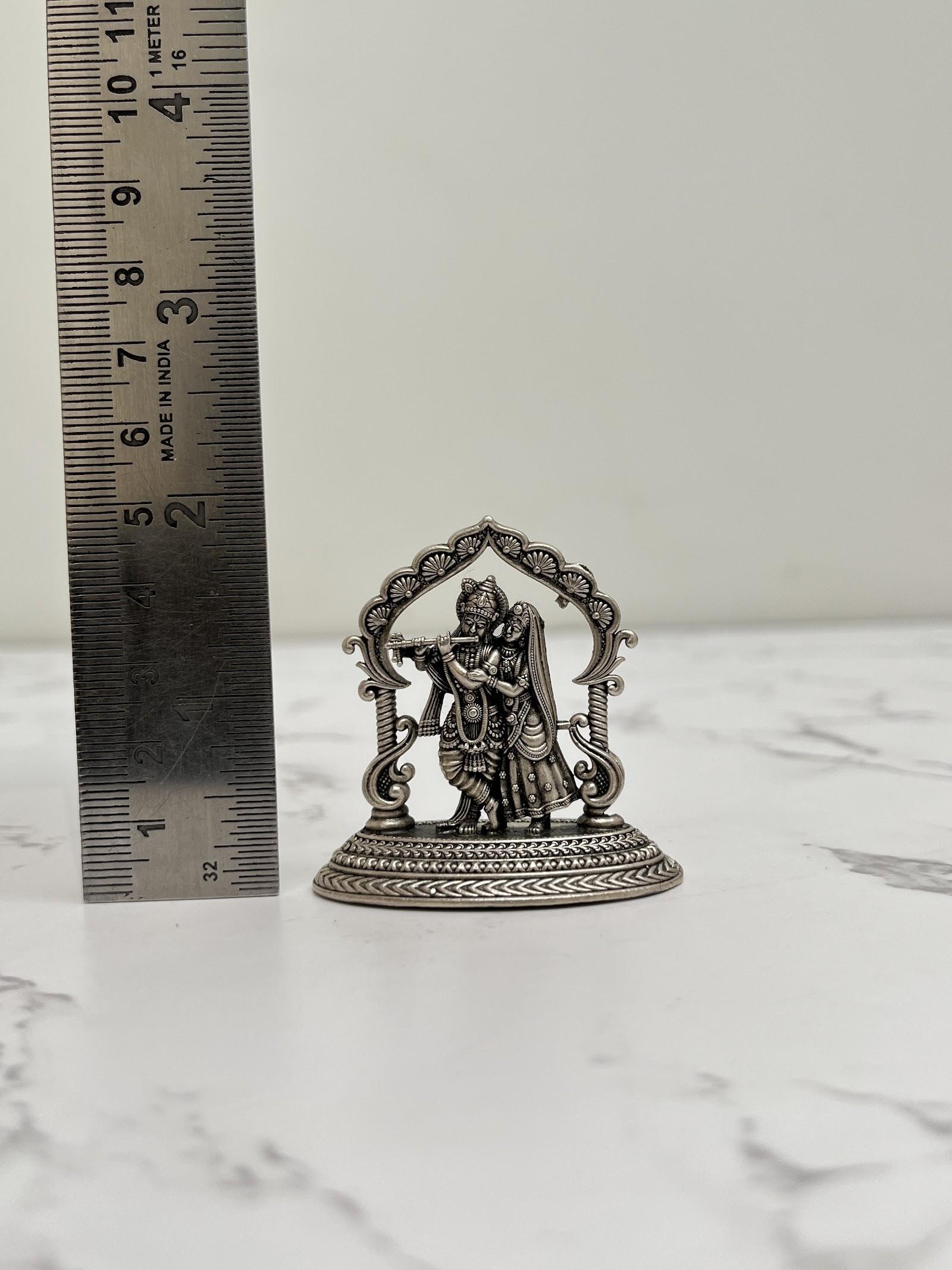 Silver Radha Krishna Idol · 31 g, sterling silver