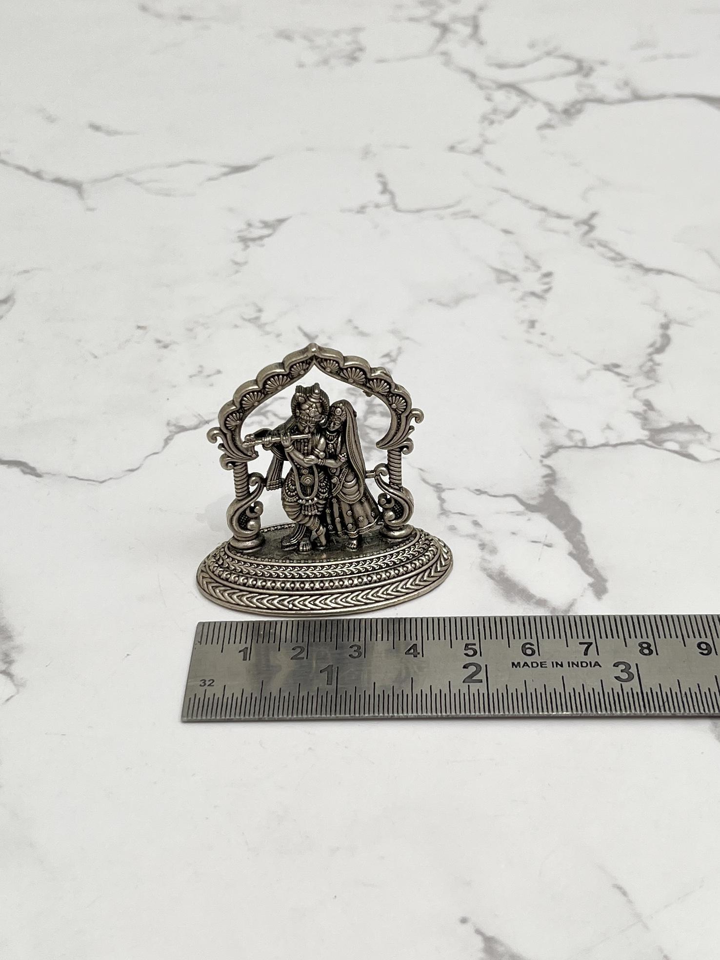 Silver Radha Krishna Idol · 31 g, sterling silver