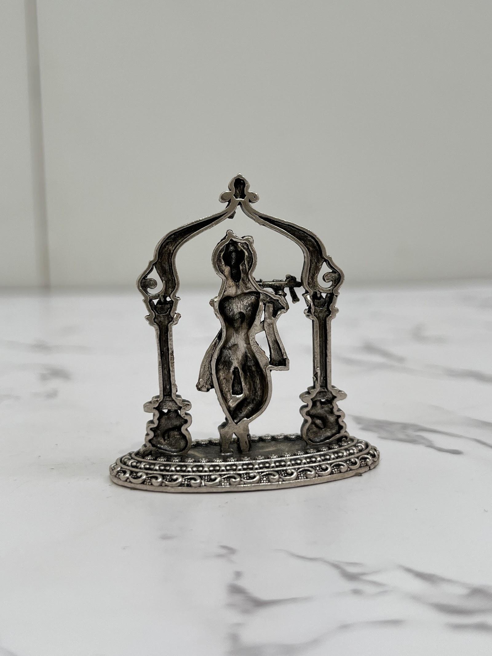Silver Krishna Idol · 31 g, sterling silver