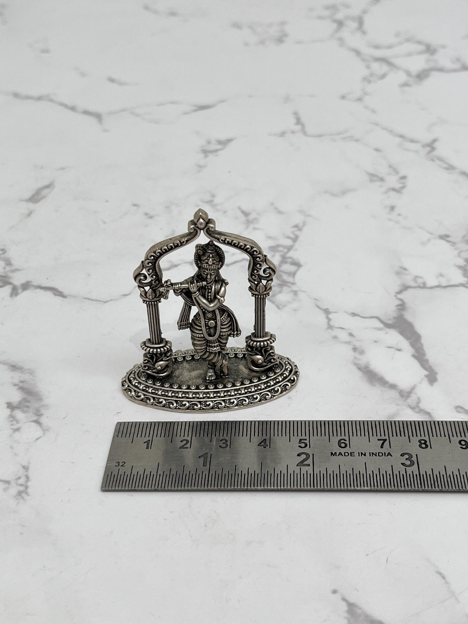 Silver Krishna Idol · 31 g, sterling silver