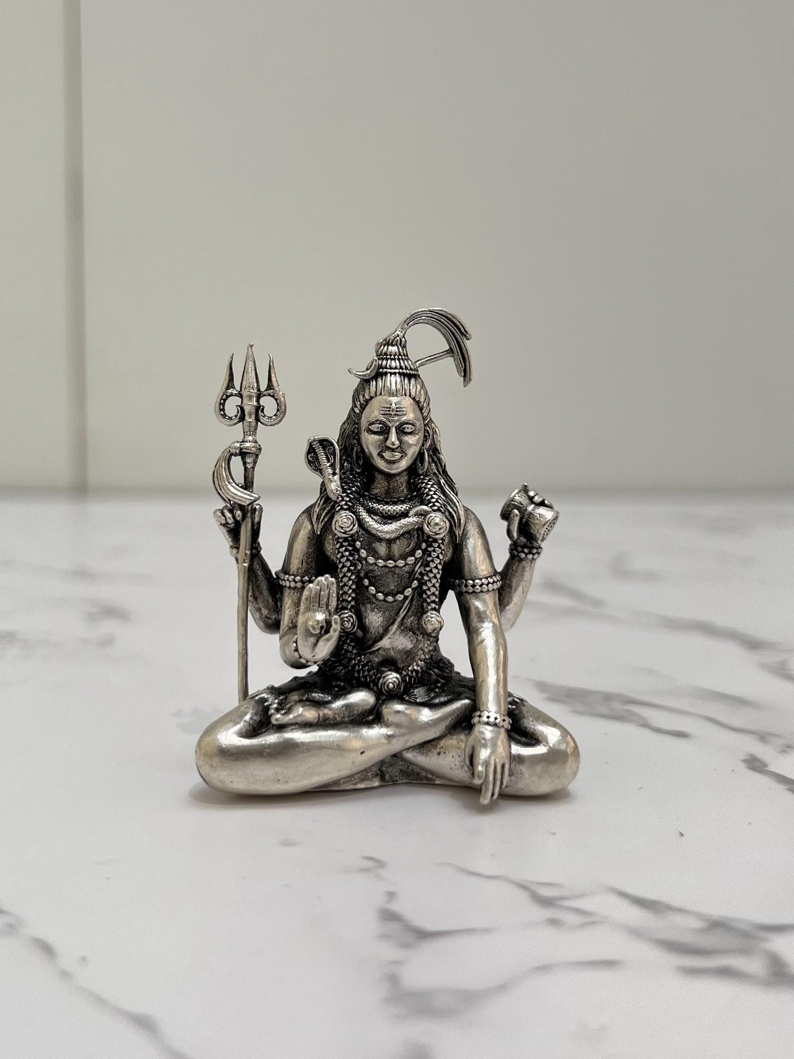 Silver Shiva Idol · 65 g, sterling silver
