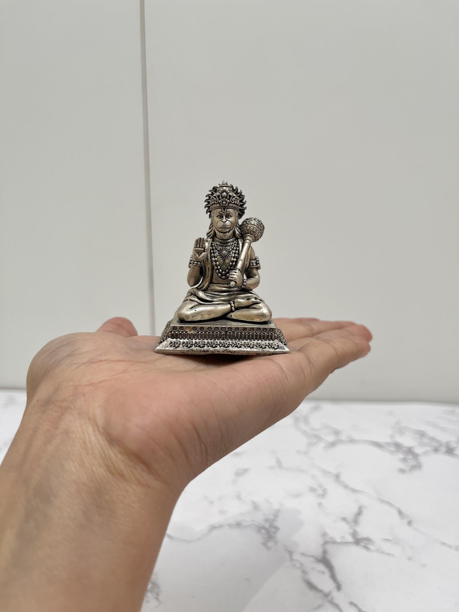 Silver Hanuman Idol · 75 g, sterling silver