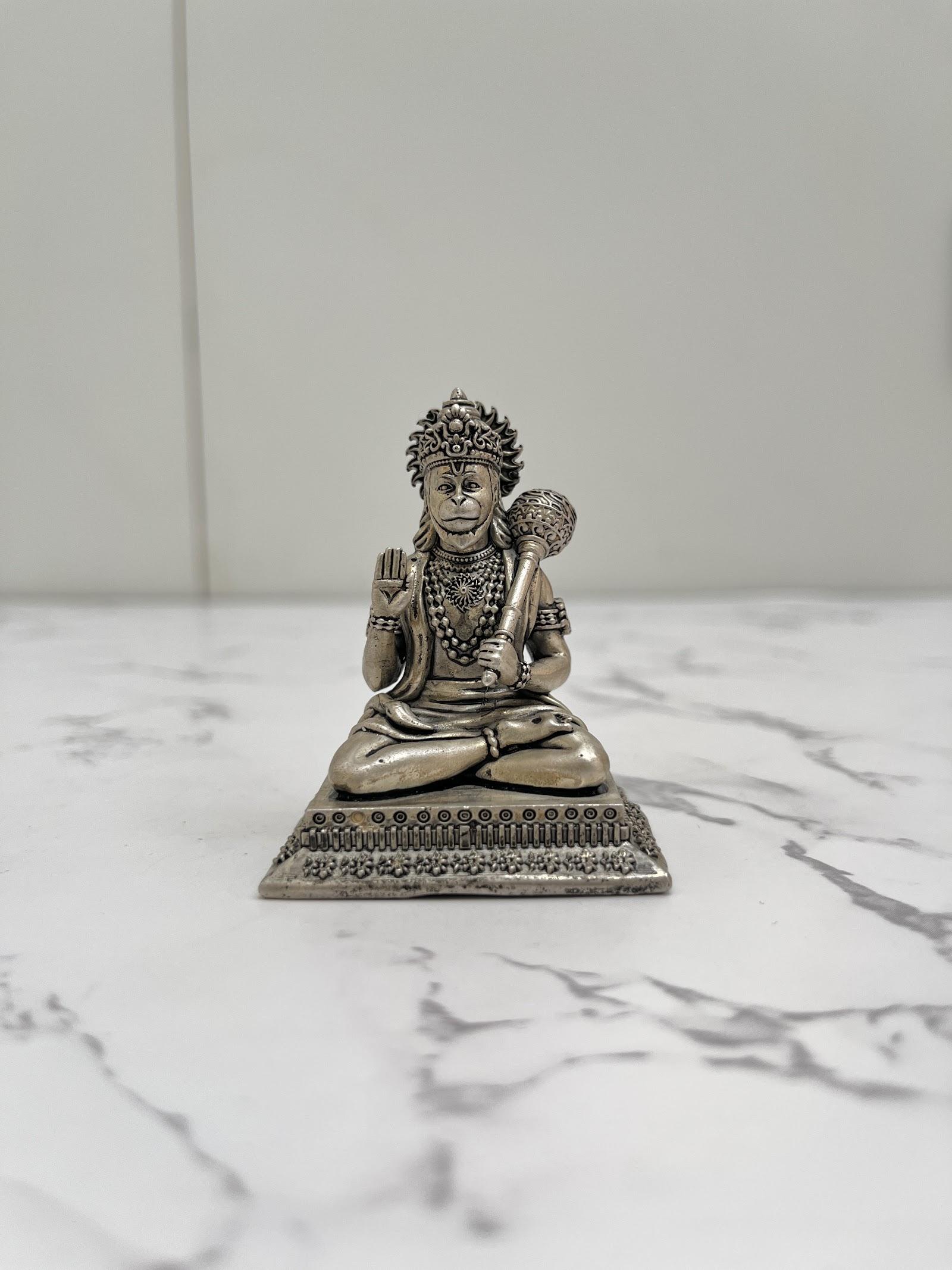 Silver Hanuman Idol · 75 g, sterling silver
