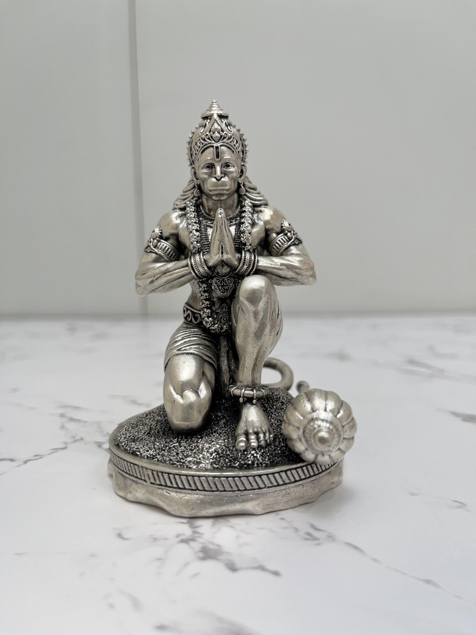Silver Hanuman Idol · 254 g, sterling silver