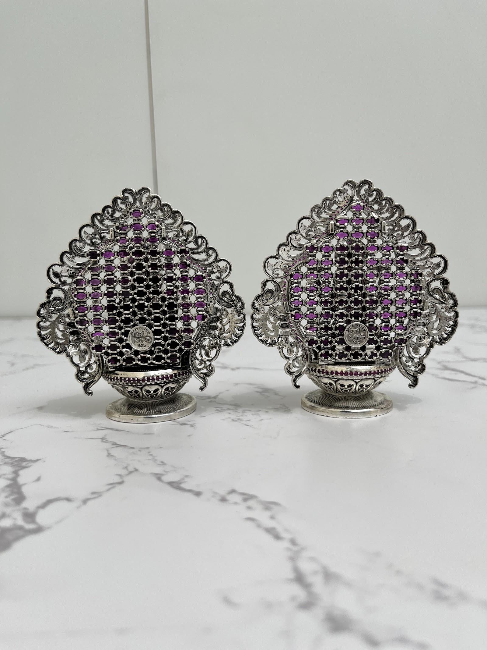 Silver Lakshmi Ganesh Idol · 291 g, sterling silver