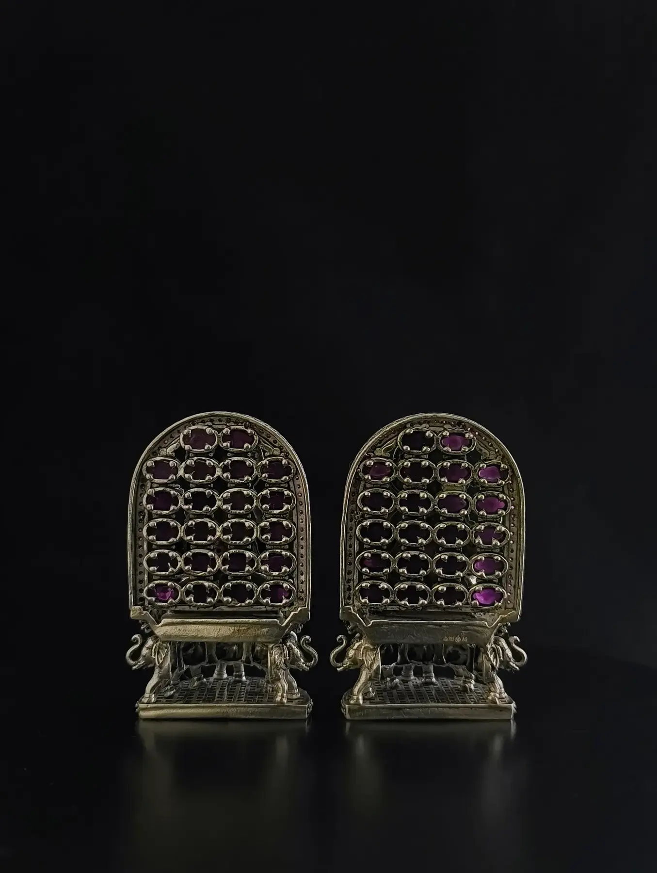 Silver Lakshmi Ganesh Idol Pair · 64 g, in silver