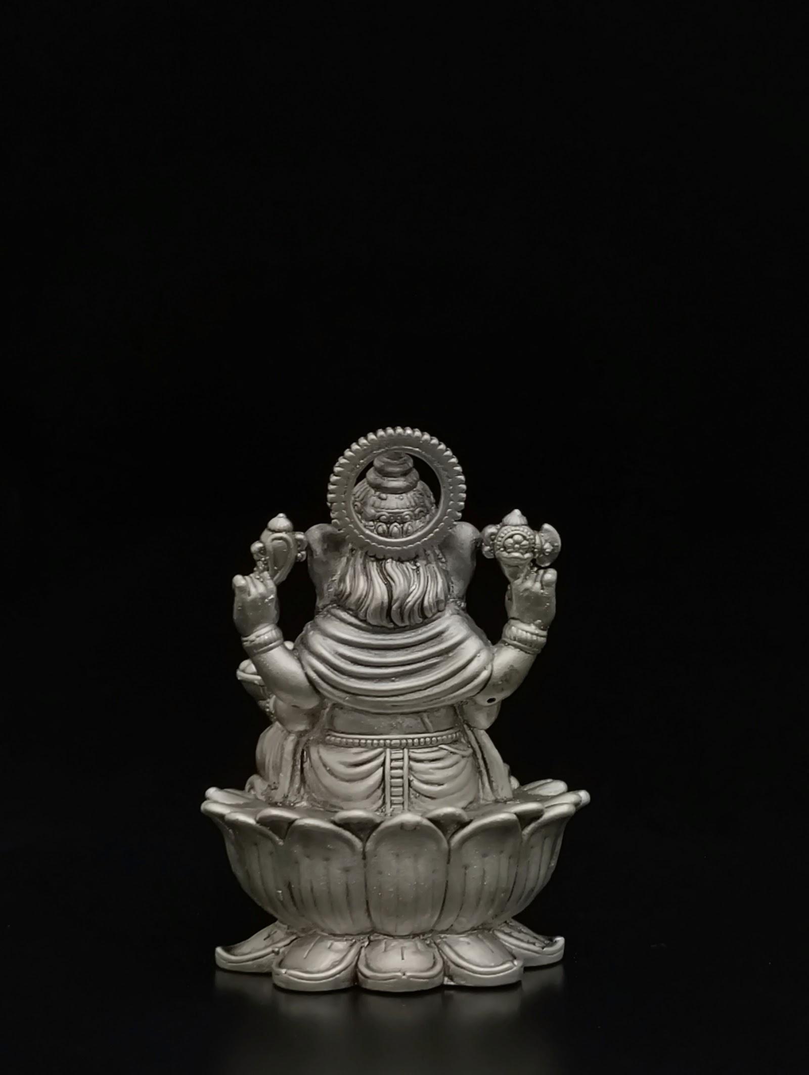 Silver Lakshmi Idol, sterling silver