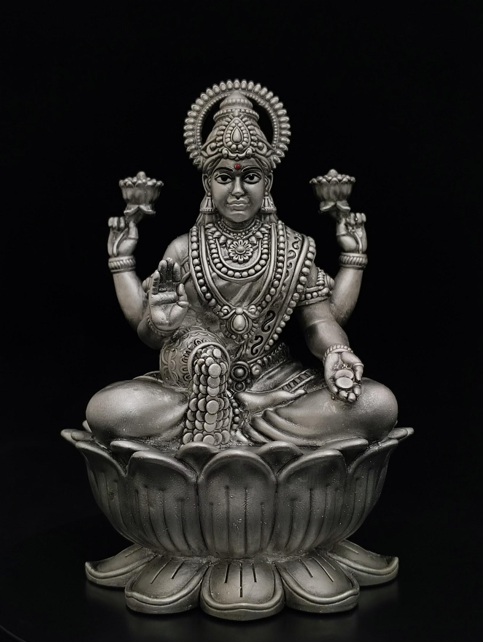Silver Ganesha Idol, sterling silver