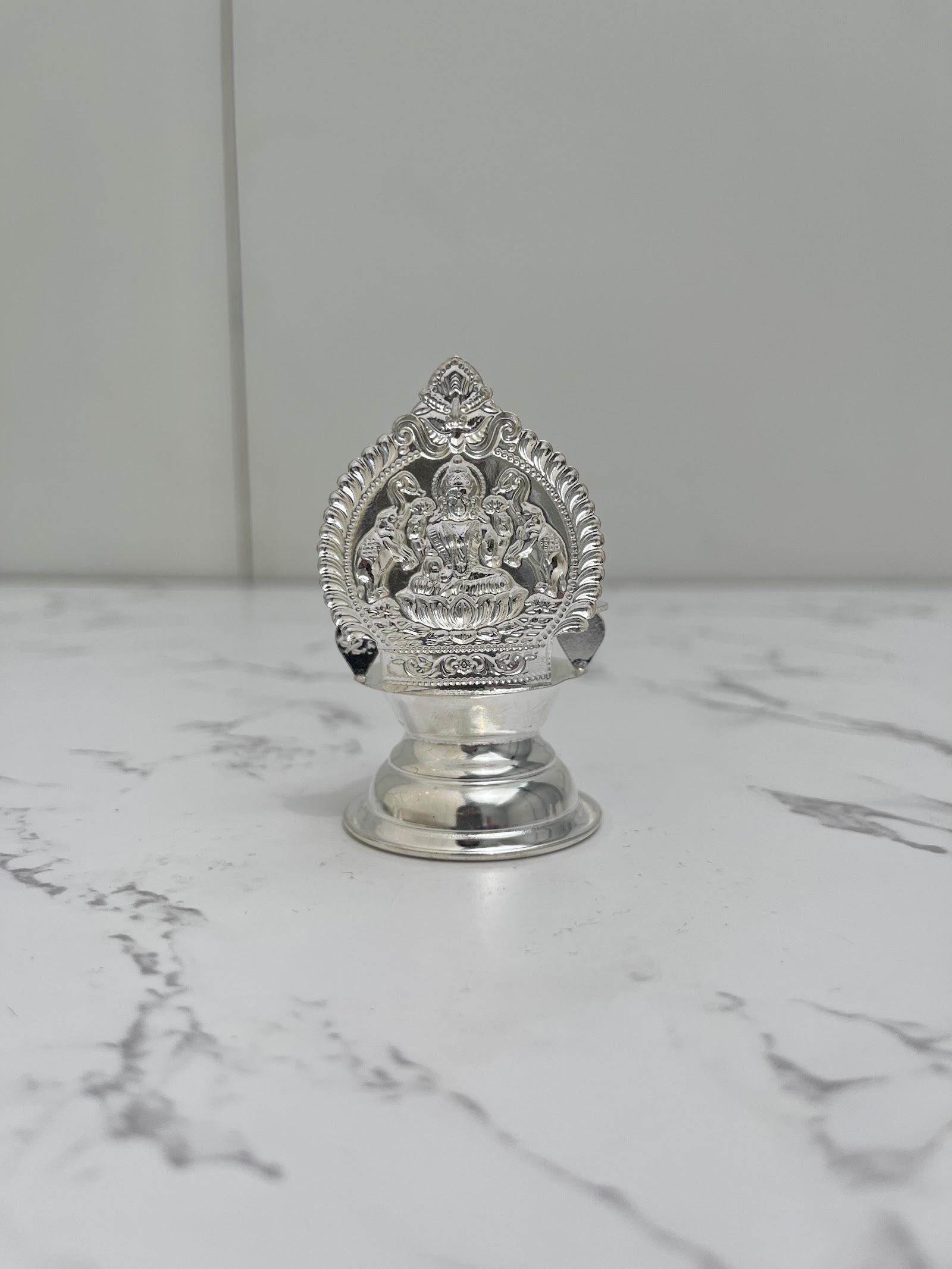 Silver Lakshmi Diya · 11–15 g — 15 g