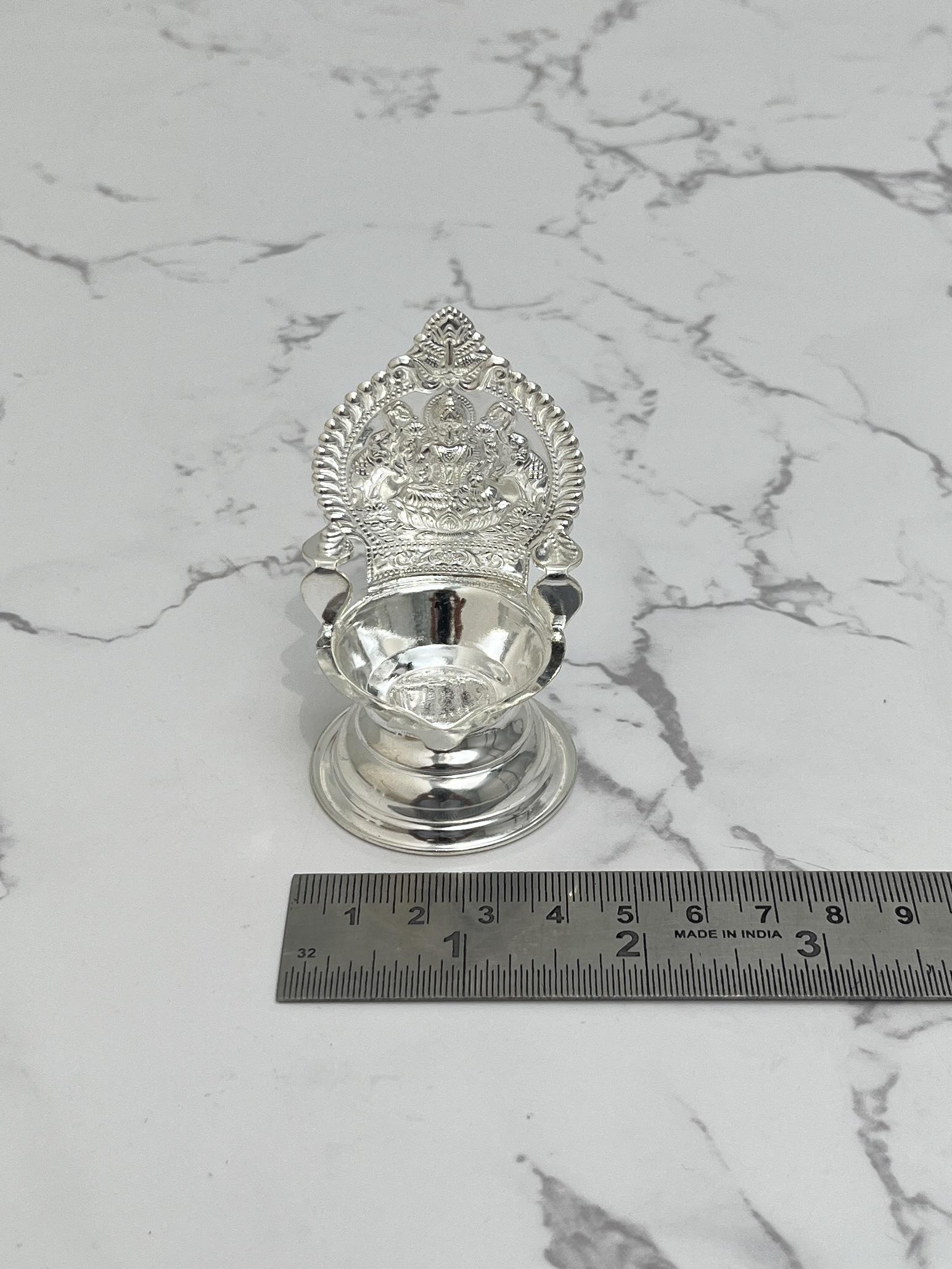 Silver Lakshmi Diya · 11–15 g — 15 g