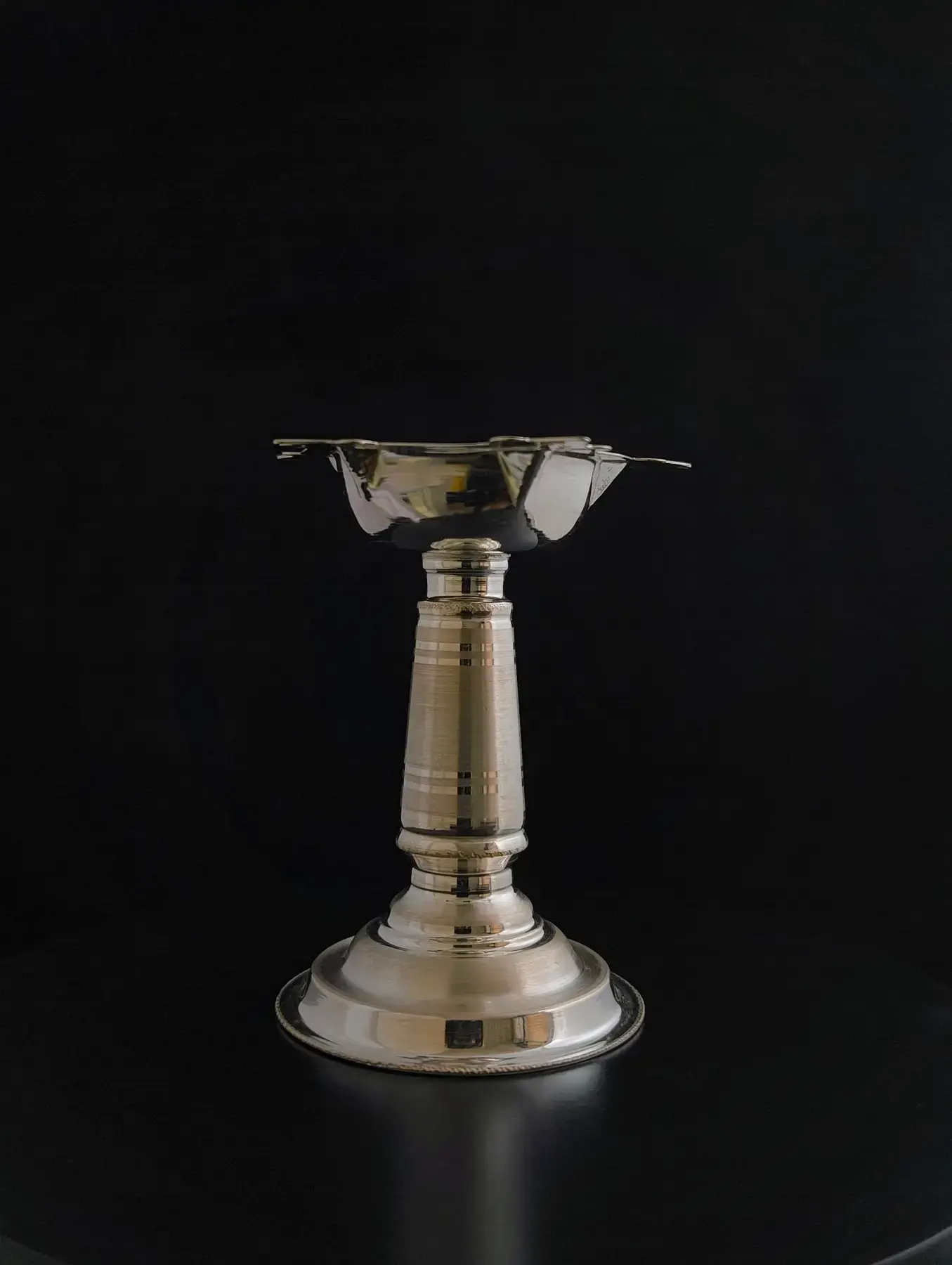 Silver Tall Diya, in silver
