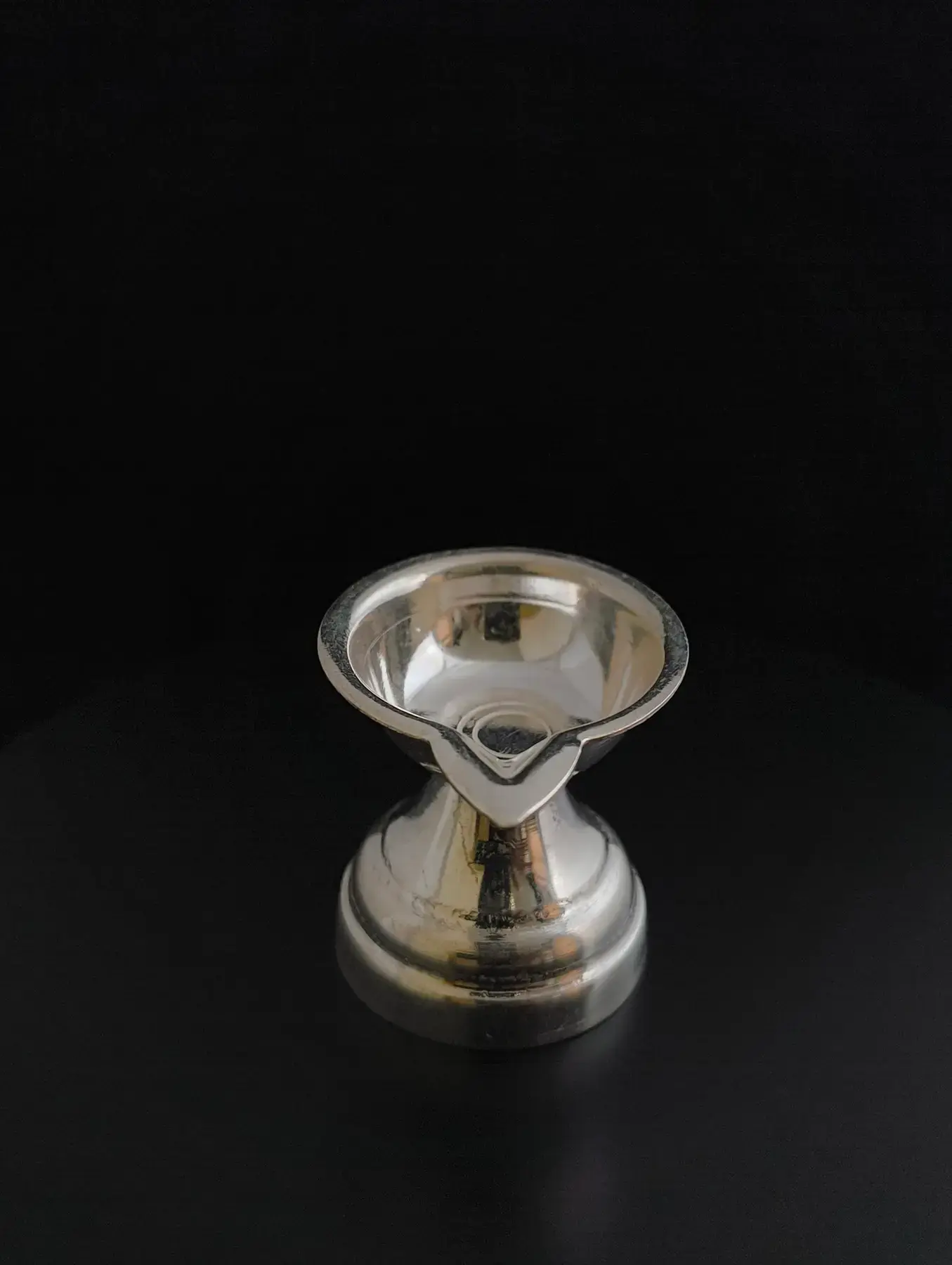 Silver Cup Diya, in silver