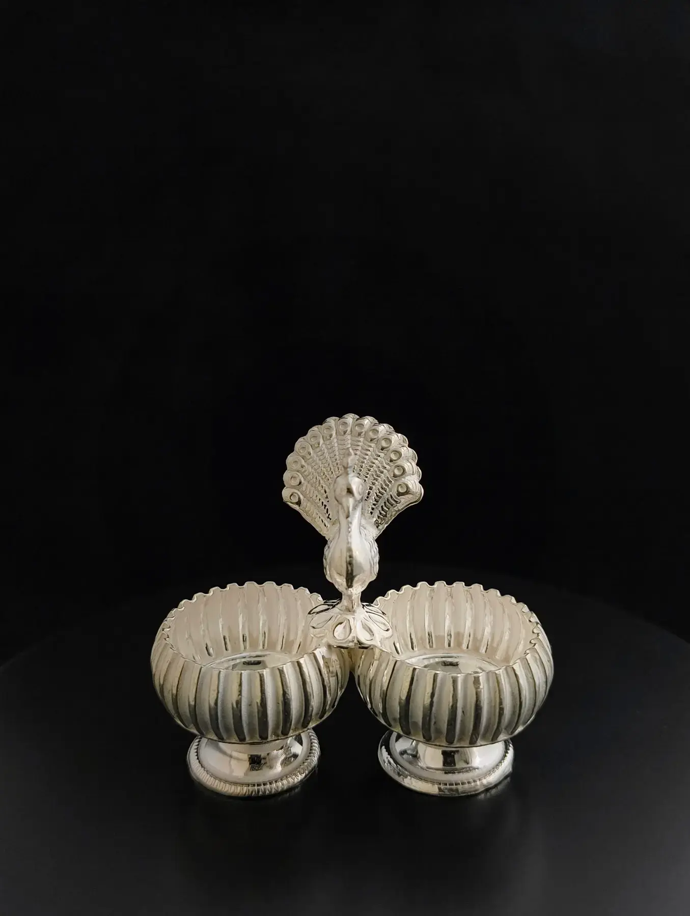 Silver Roli Chawal Bowls, in silver