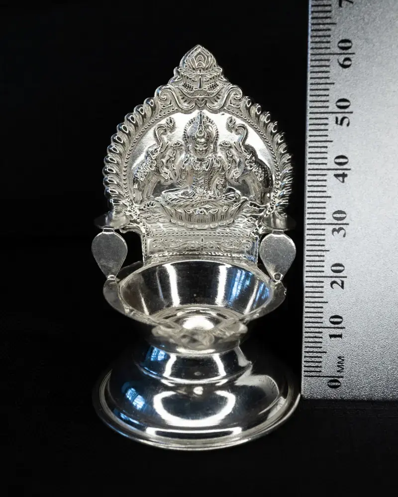 Kamakshi Diya, in silver
