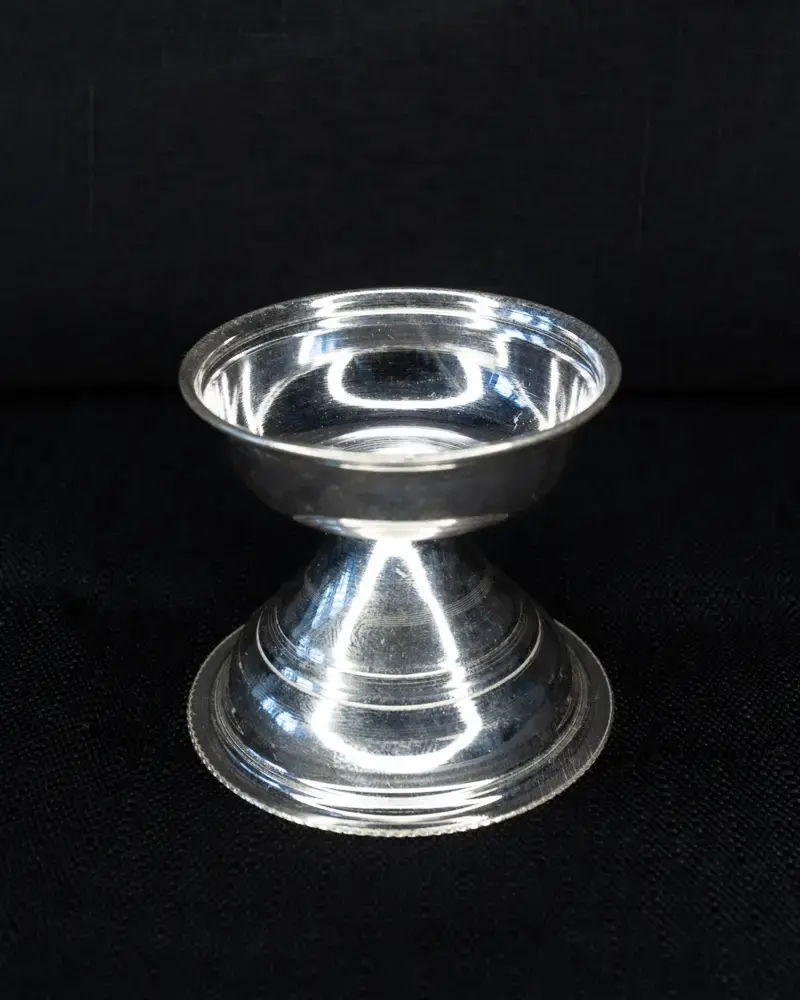 Cup Diya, in silver