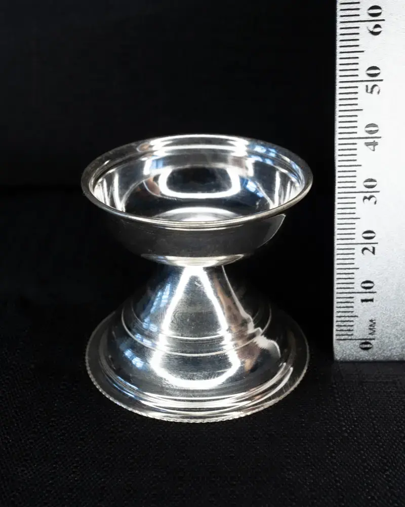 Cup Diya, in silver