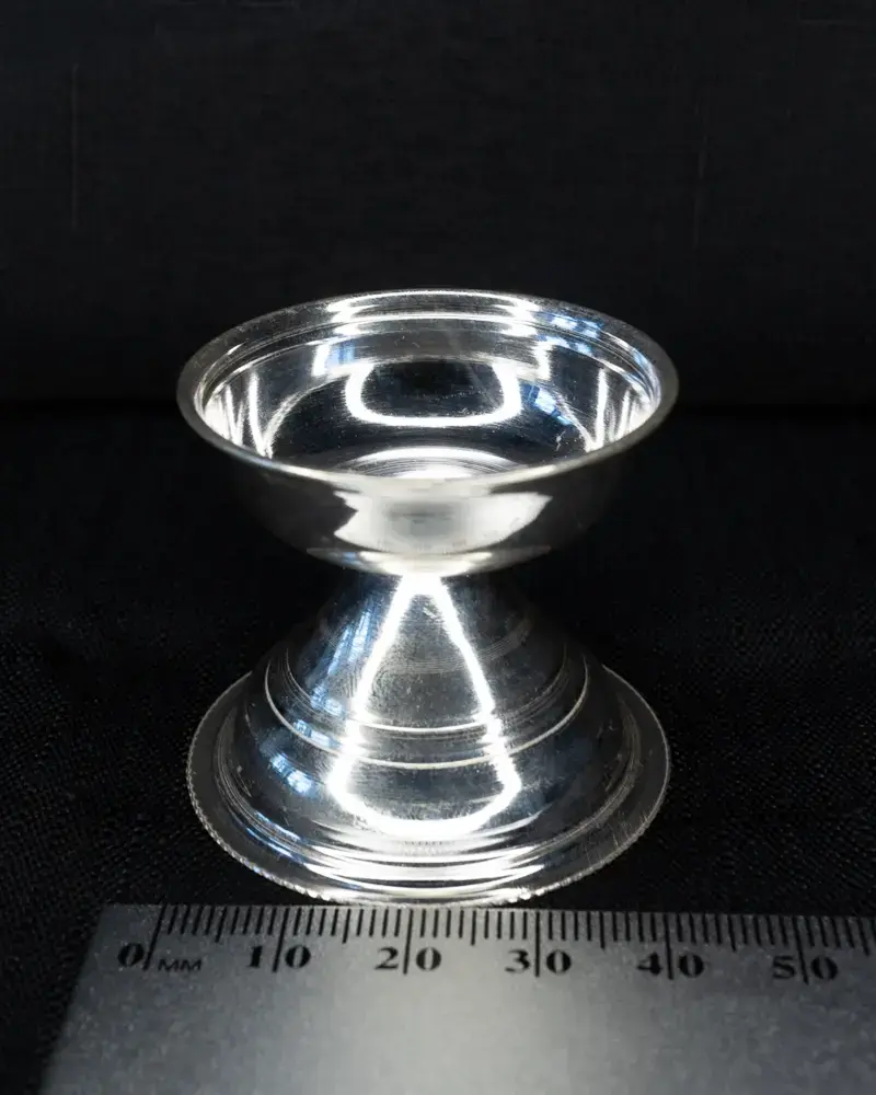 Cup Diya, in silver