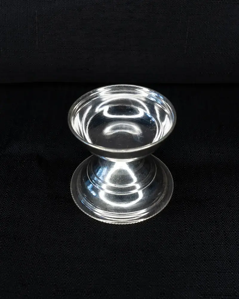Cup Diya, in silver