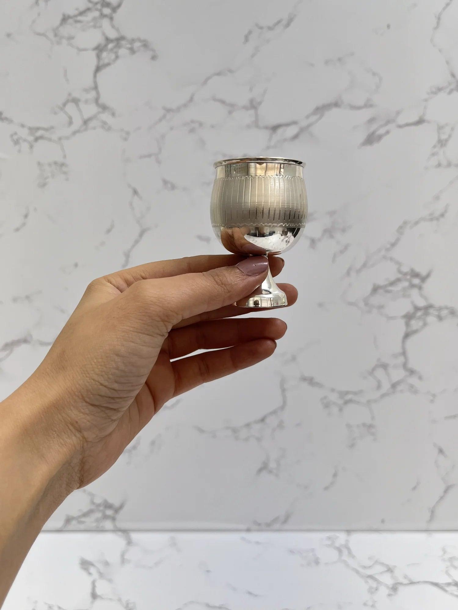 Silver Goblet Wine Glasses, sterling silver