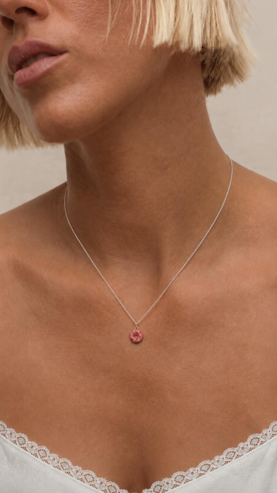 Donut Charm Necklace