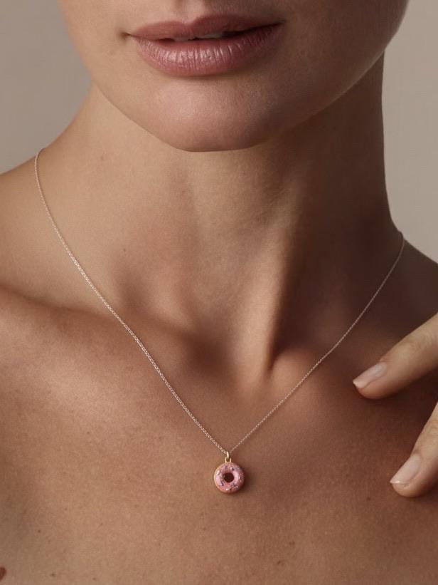 Donut Charm Necklace