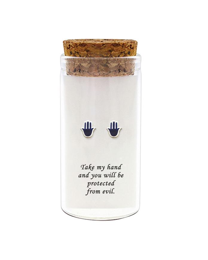 Hamsa Hand Stud Earrings