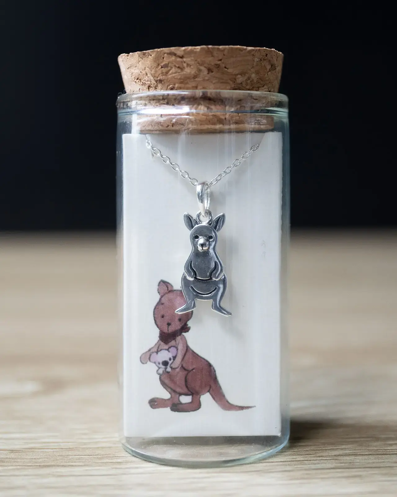 Kangaroo Pendant — With chain
