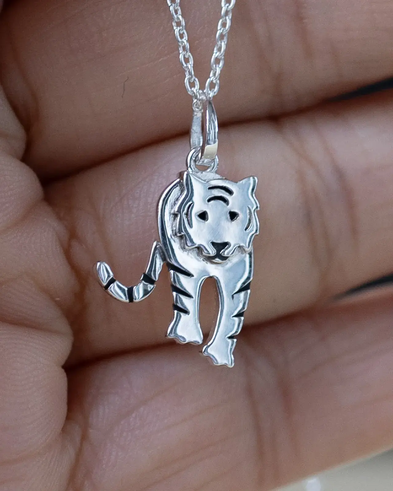 Tiger Pendant — With chain