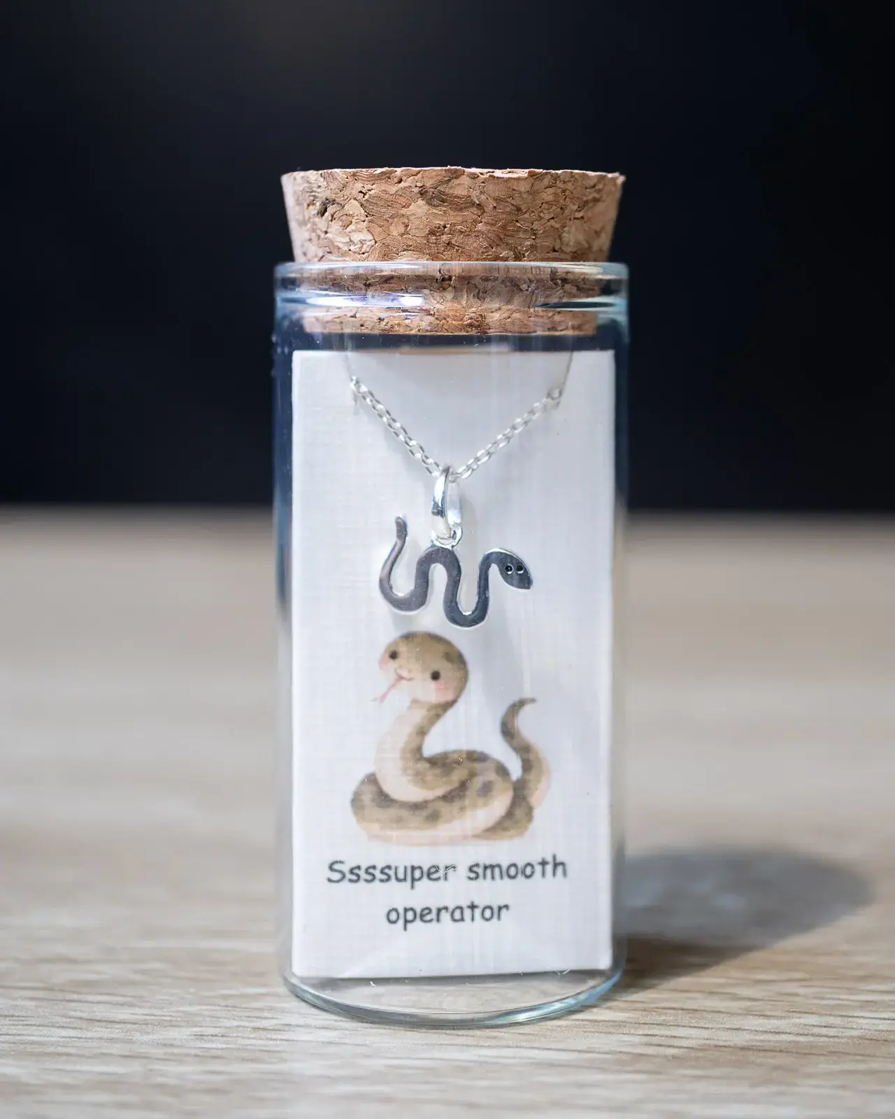 Snake Pendant — With chain