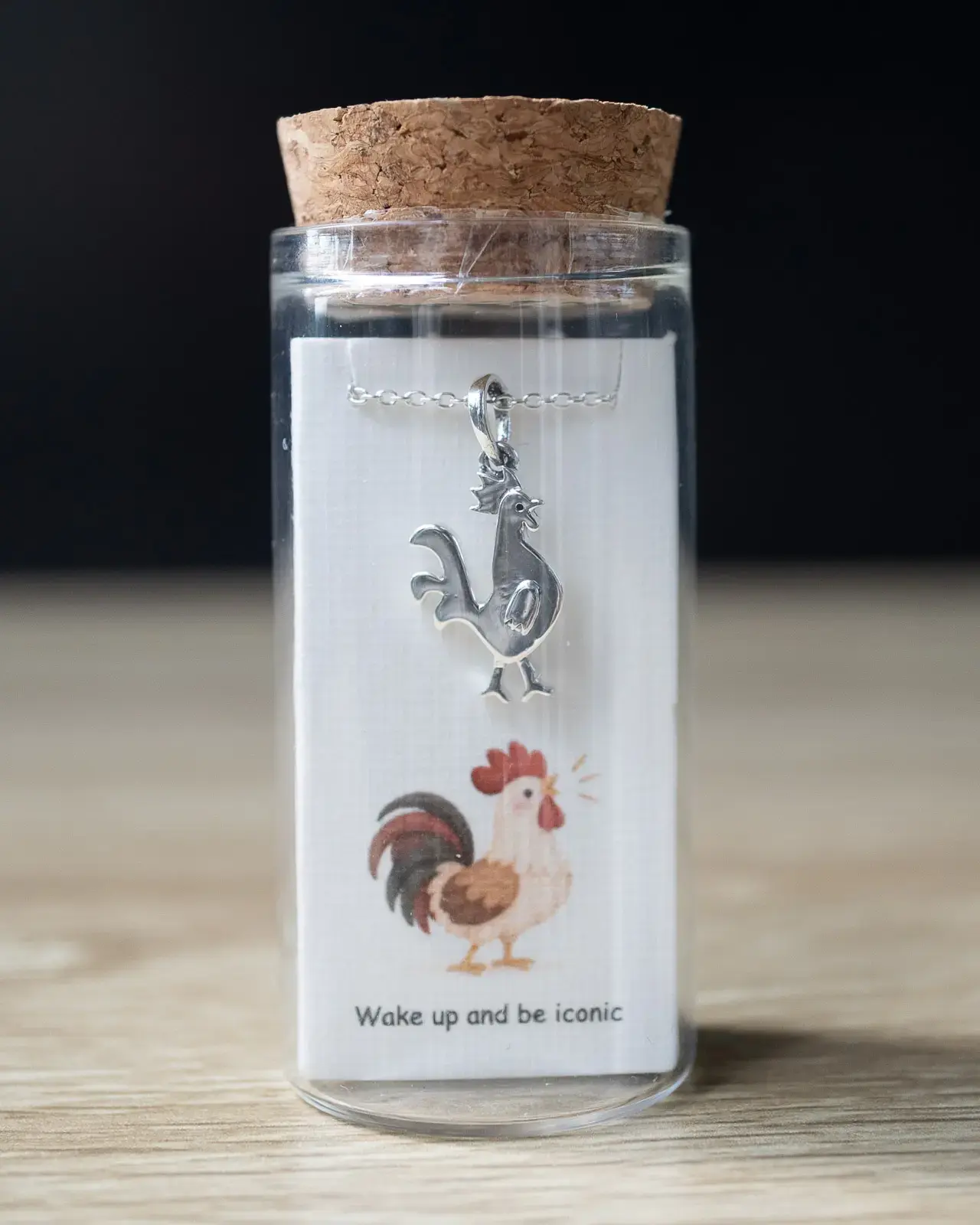 Rooster Pendant — With chain