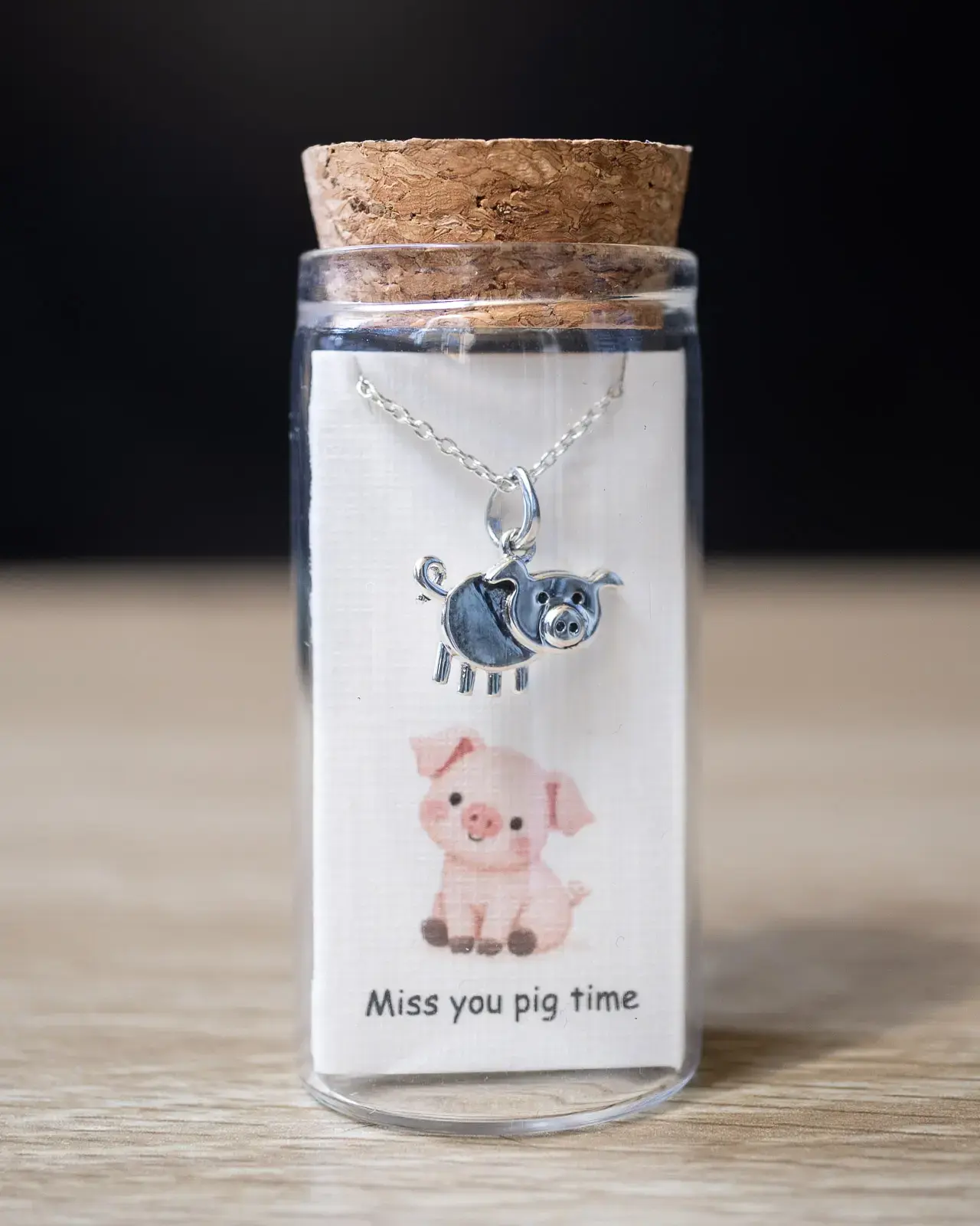 Pig Pendant — With chain