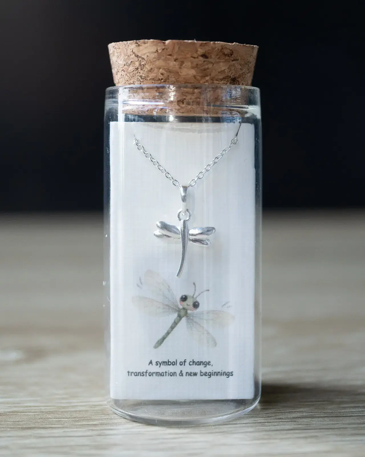 Dragonfly Pendant — With chain