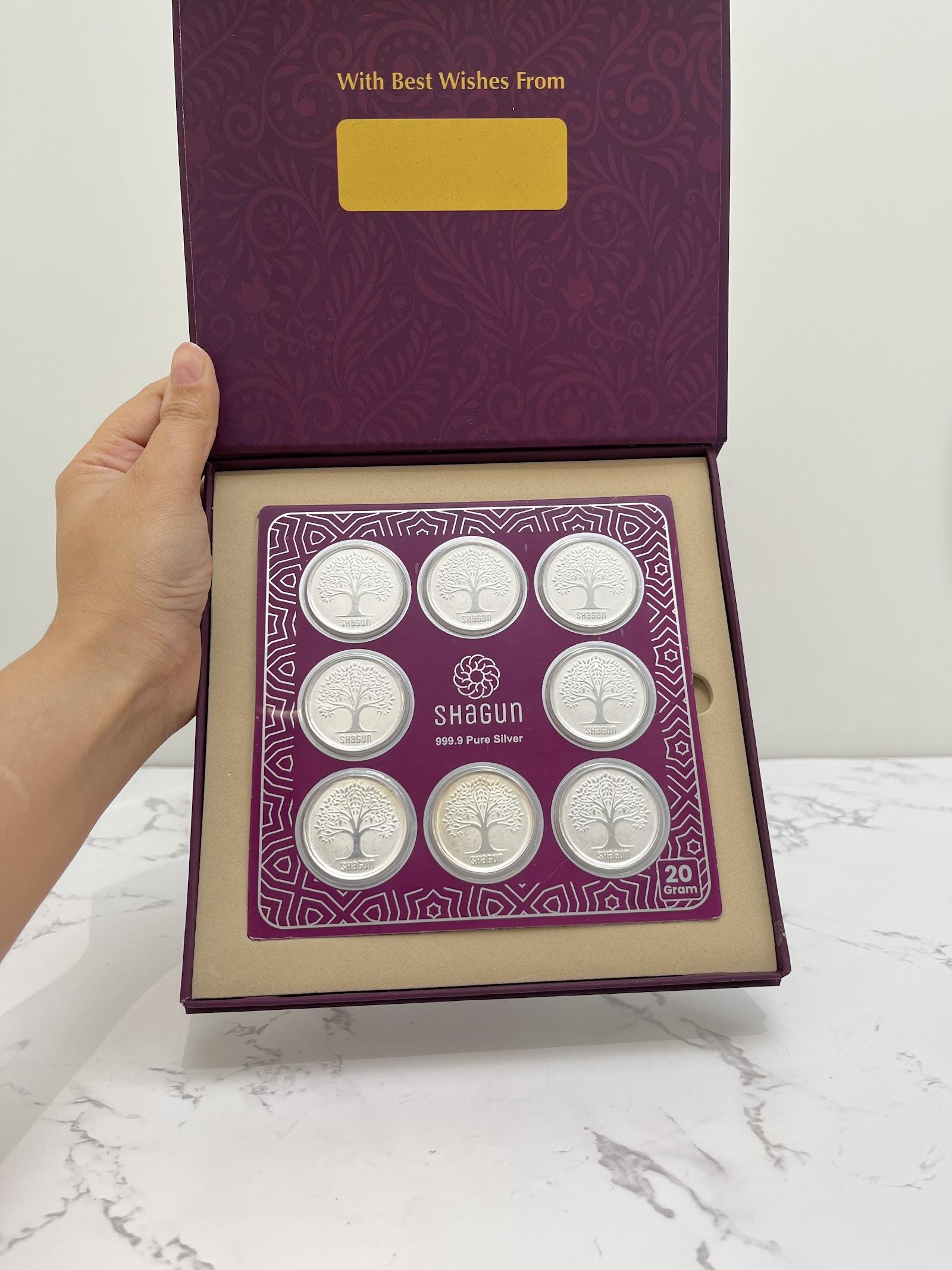 Silver Shagun Coins, sterling silver