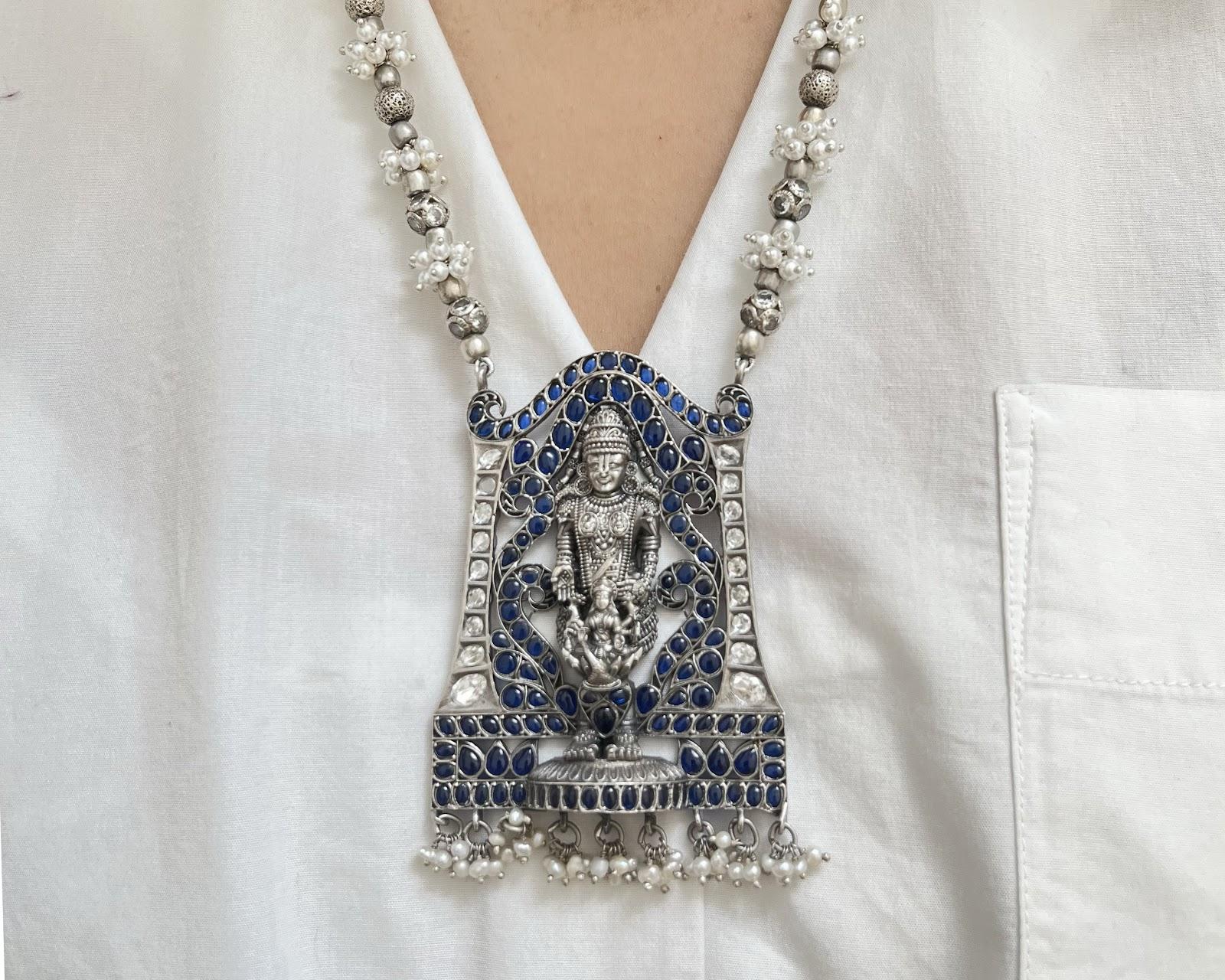 Temple Necklace, sterling silver