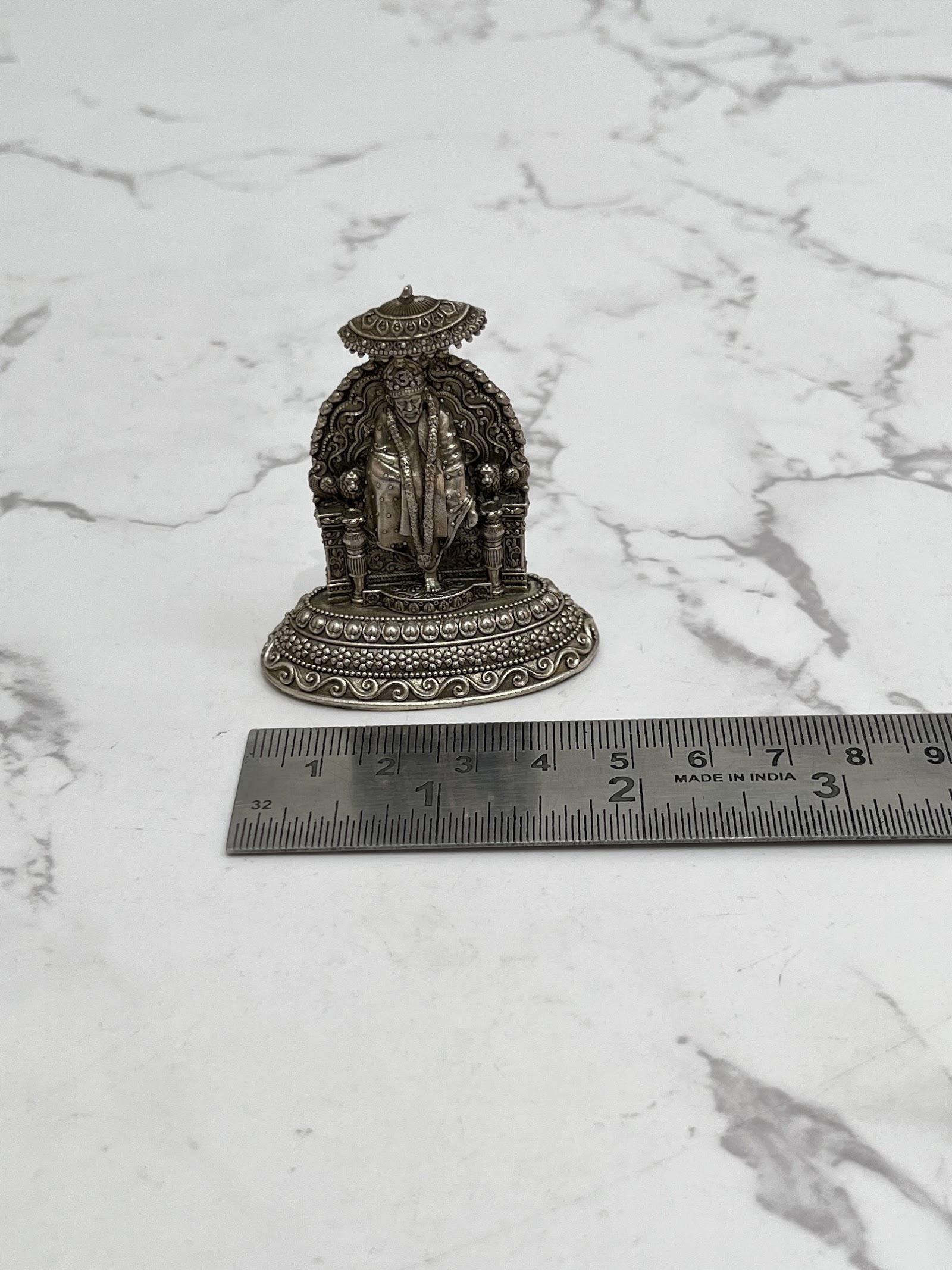 Silver Sai Baba Idol, sterling silver