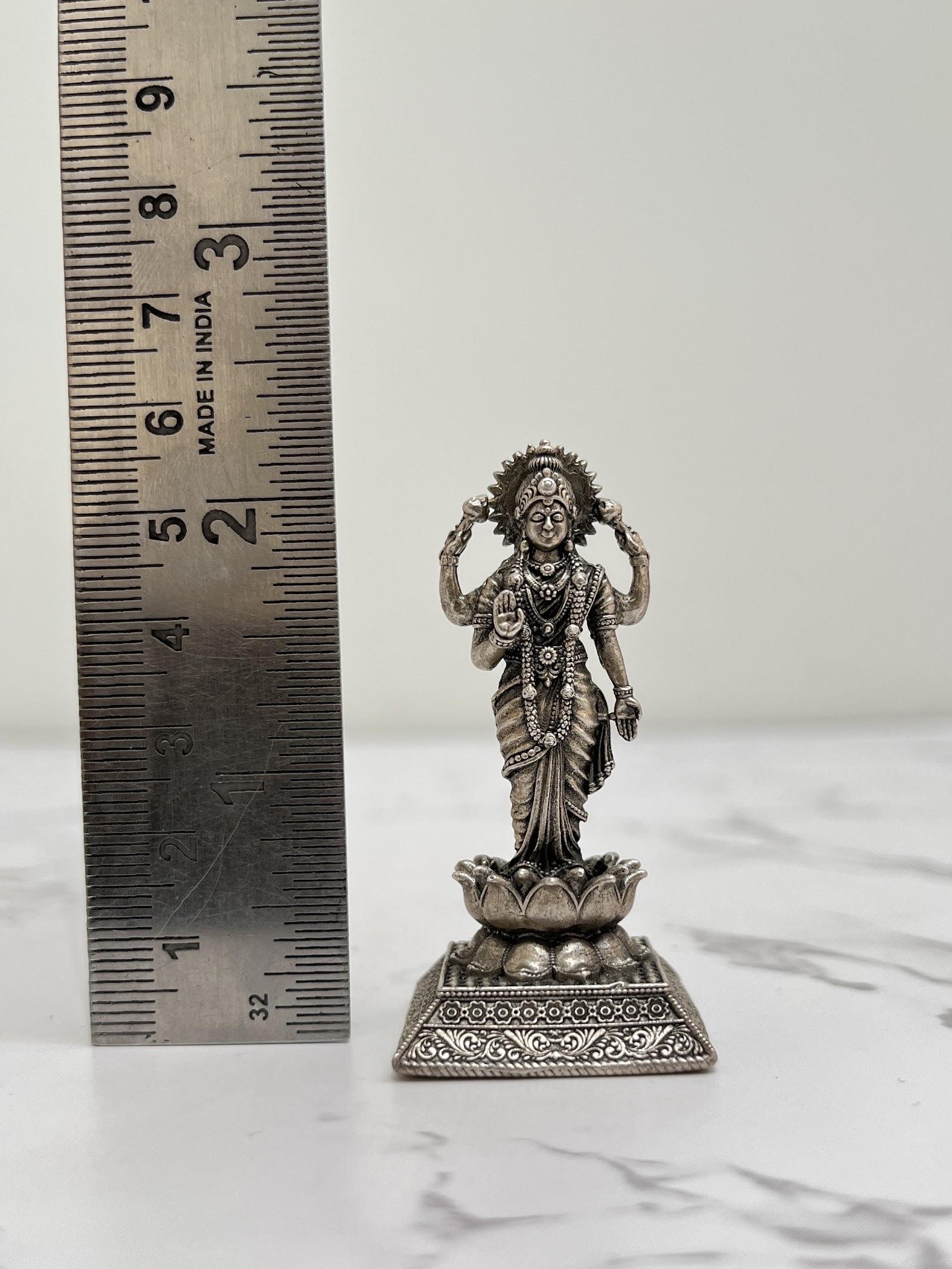 Silver Lakshmi Idol · 37 g, sterling silver