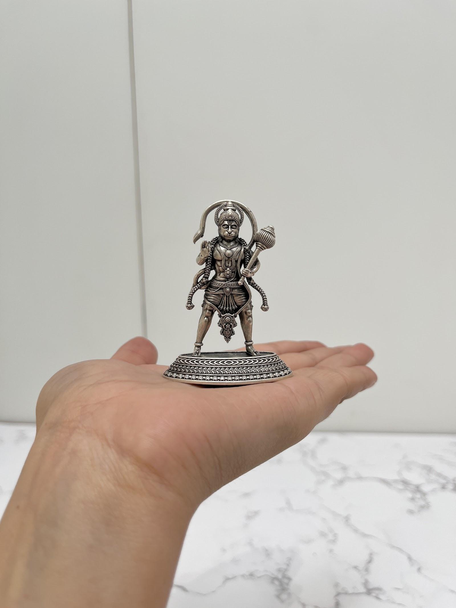Silver Hanuman Idol · 38 g, sterling silver