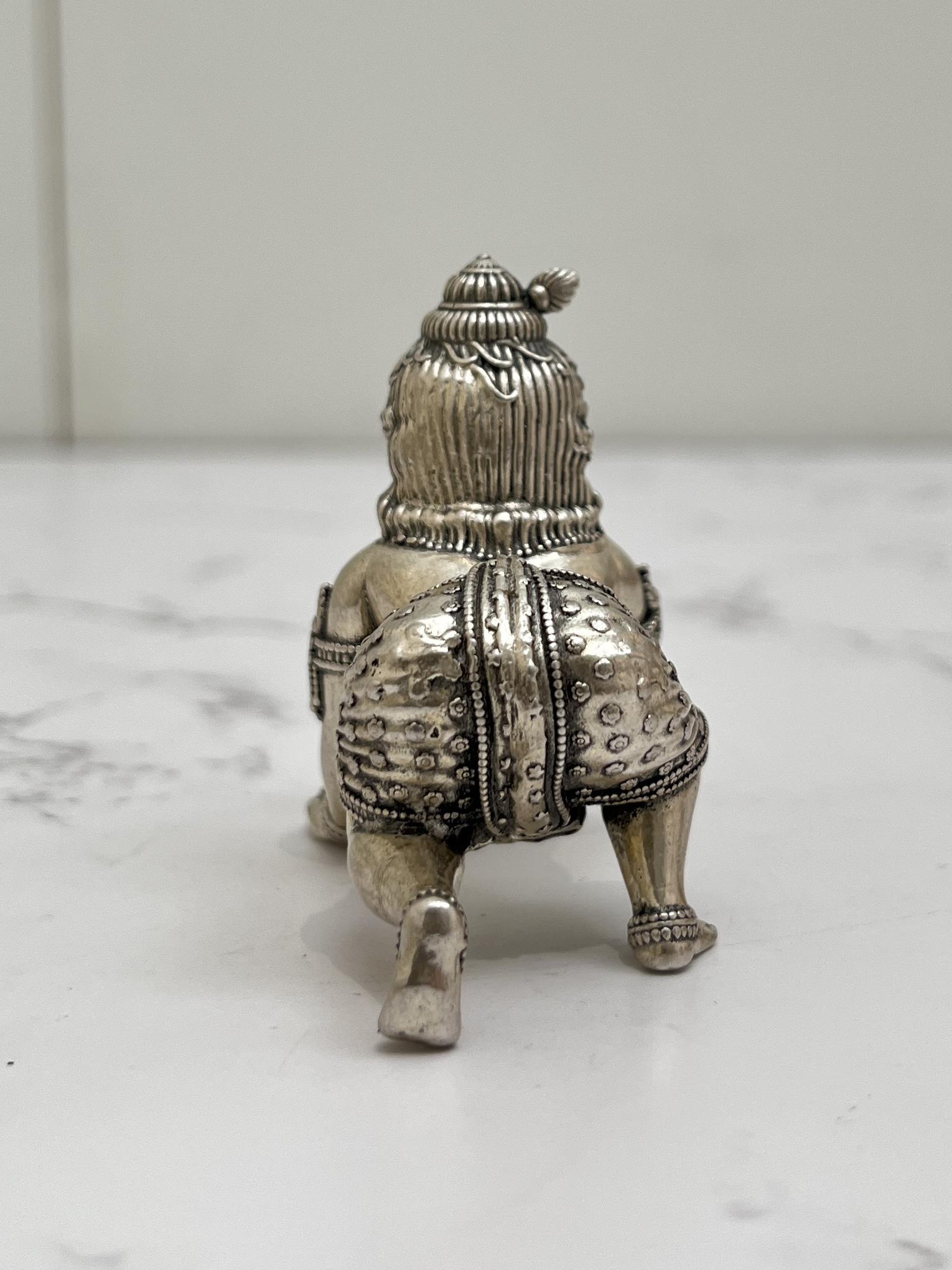 Silver Bal Krishna Idol, sterling silver