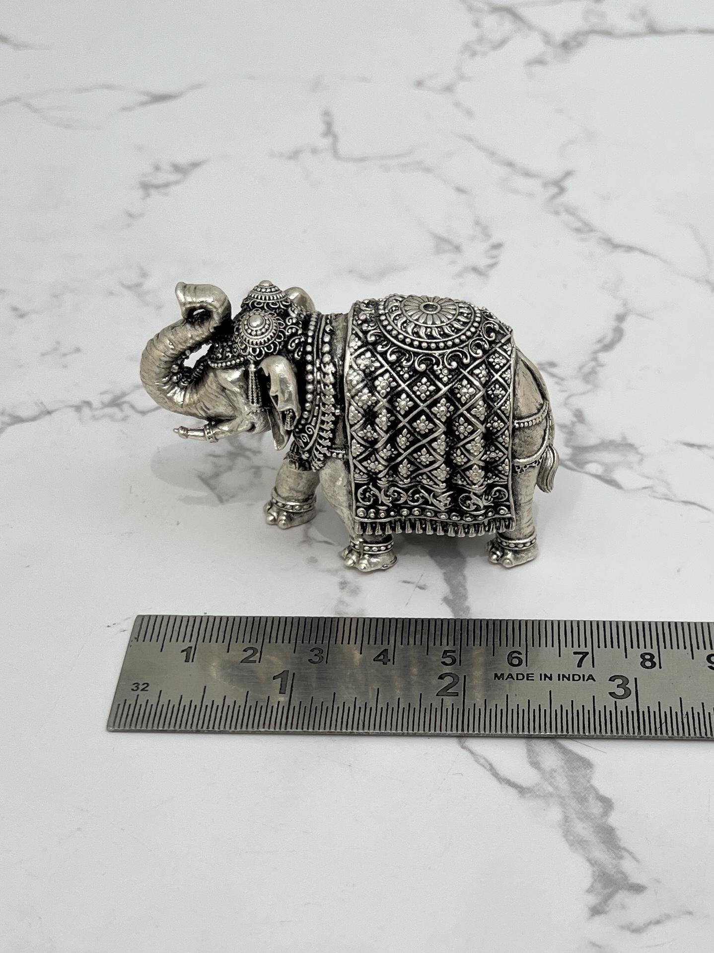 Silver Elephant Figurine, sterling silver