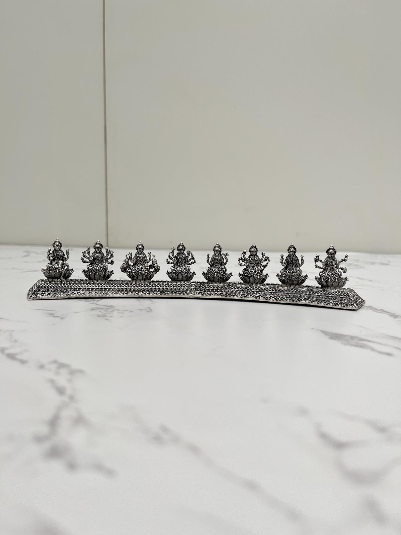 Silver Ashta Lakshmi Idol, sterling silver