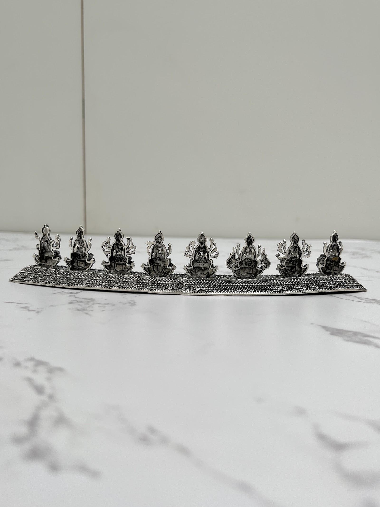 Silver Ashta Lakshmi Idol, sterling silver