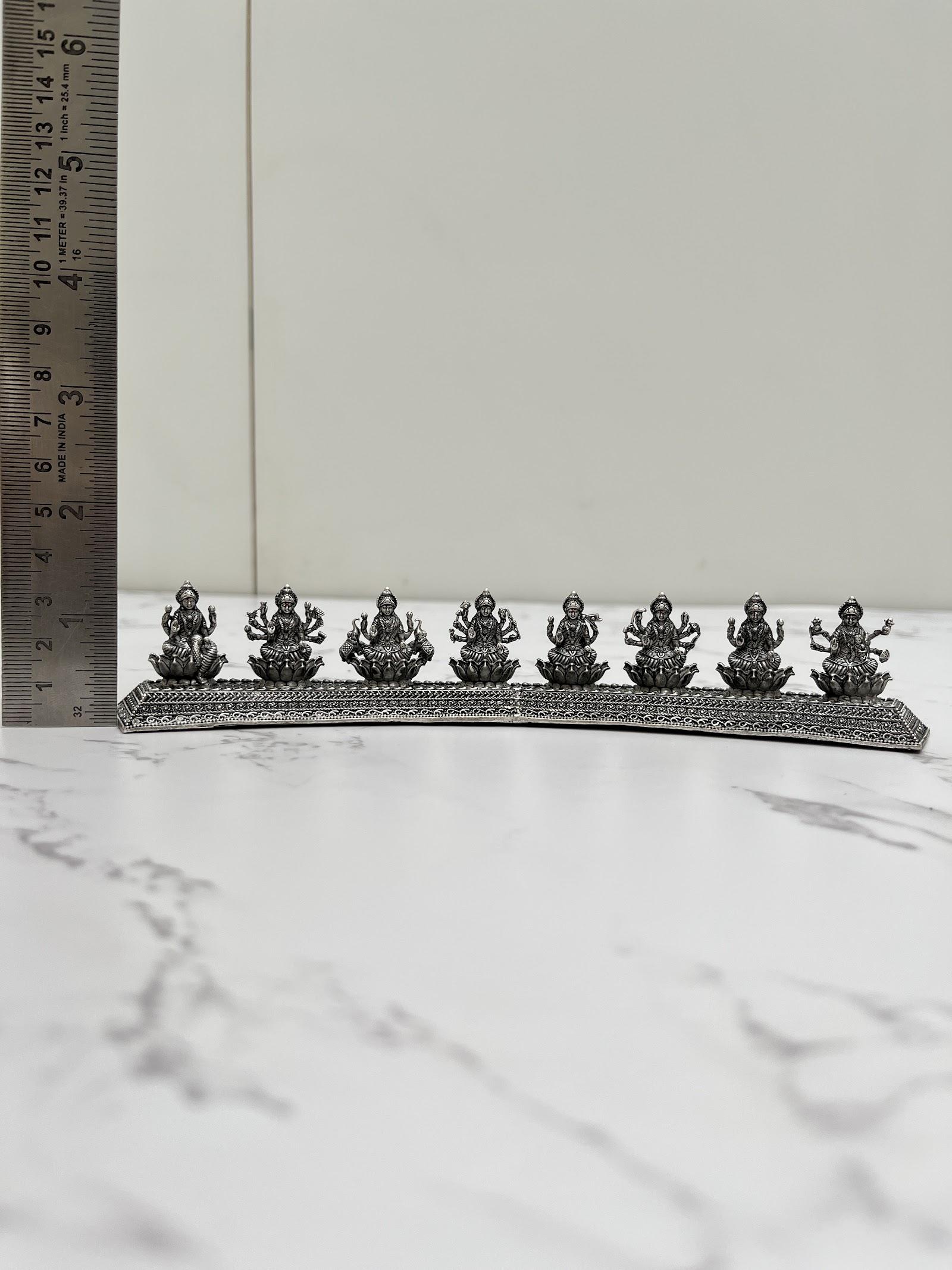 Silver Ashta Lakshmi Idol, sterling silver